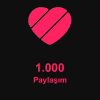 1.000 Paylaşım