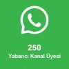 250 Yabancı Kanal Üyesi