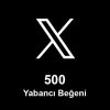500 Yabancı Beğeni